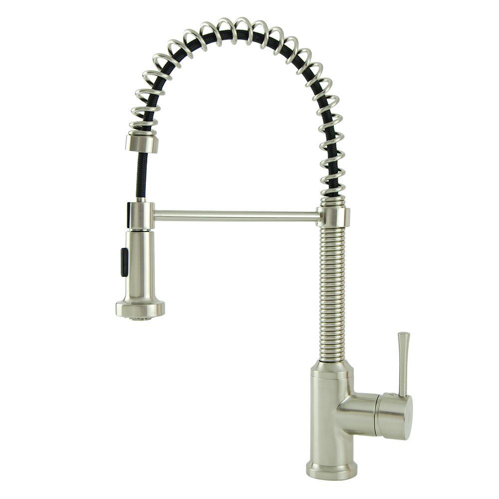 Italia Residential SingleHandle Spring Coil PullDown Sprayer Kitchen