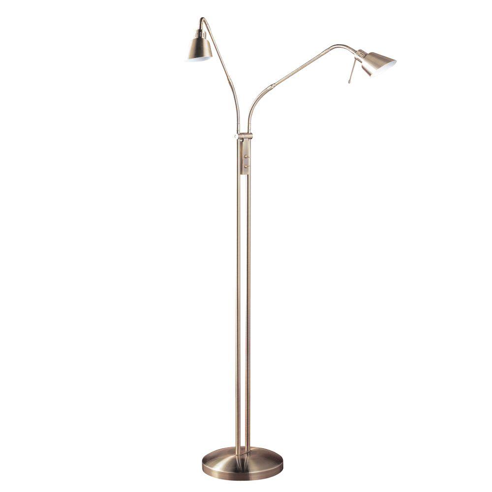 2 light floor lamp