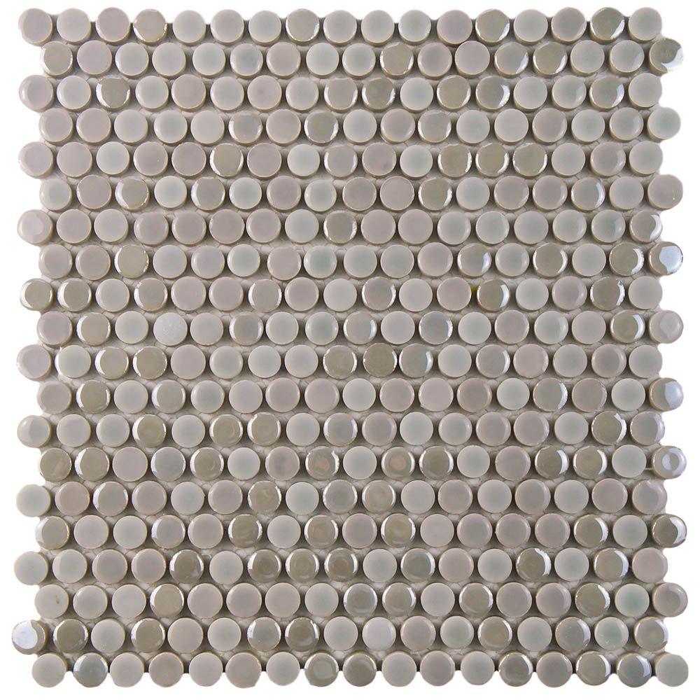 Merola Tile Galaxy Penny Round Ash 11 1 4 In X 3 9 Mm Merola Tile Galaxy Penny Round Ash 11 1 4 In X 3 9 Mm Porcelain Mosaic Wshgpras The Home Depot