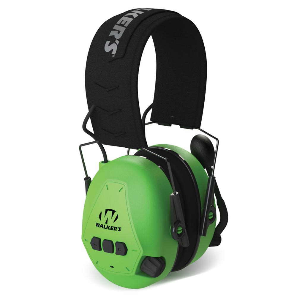 Walkers Game Ear Passive Bluetooth Muff High Visibility in GreenSF