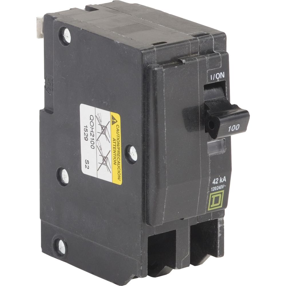 2 P0LE 100 amp 120//240V Square D QO Bolt-On circuit breaker