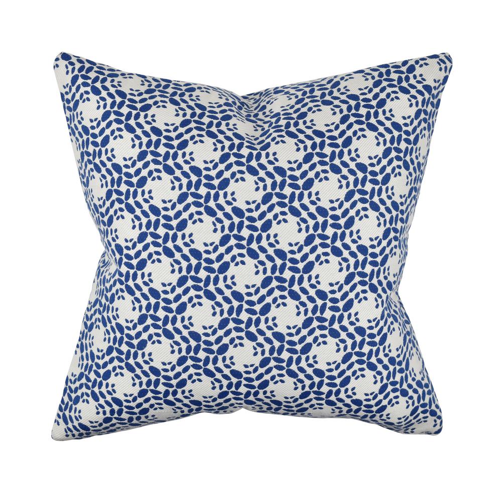 Vesper Lane Modern Circle Blue Geometric 18 In X 18 In Throw