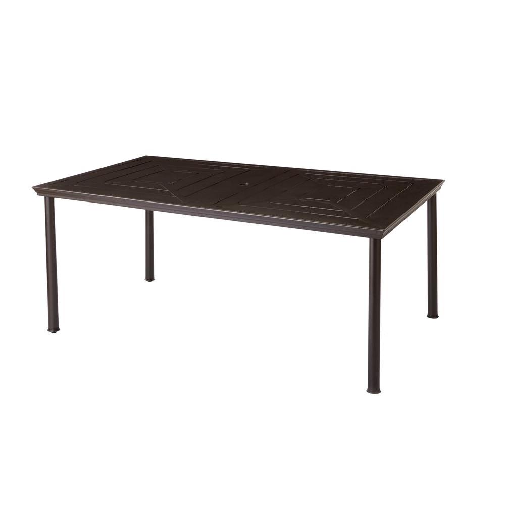 Hampton Bay Middletown Rectangular Patio Dining Table D11200 TT