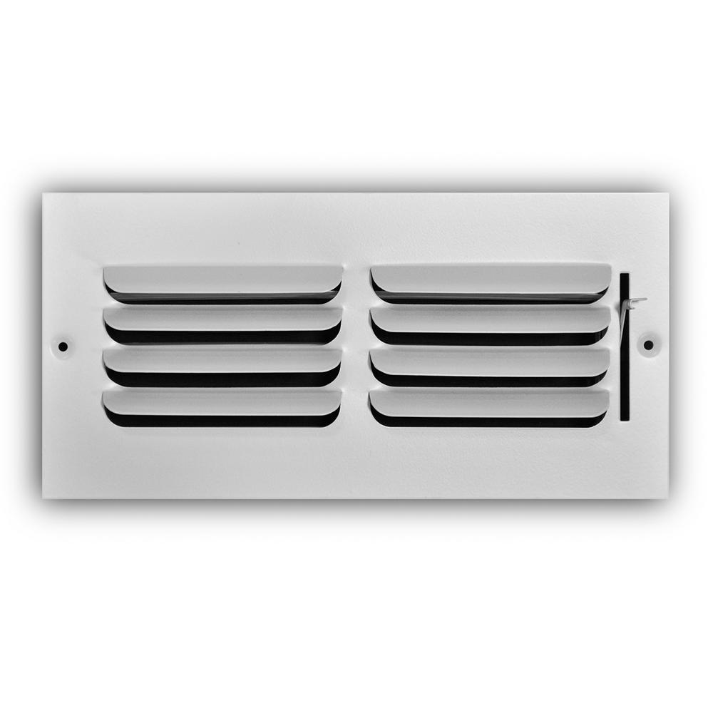 Everbilt 10 in. x 4 in. 1Way Fixed Curved Blade Wall/Ceiling Register