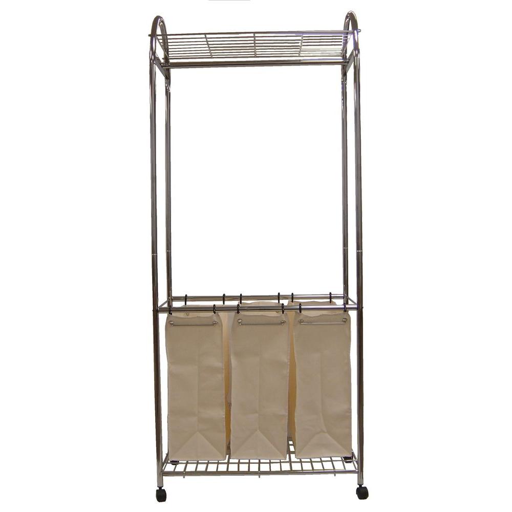 Neu Home 30 in. Chrome Laundry Center1777W1 The Home Depot