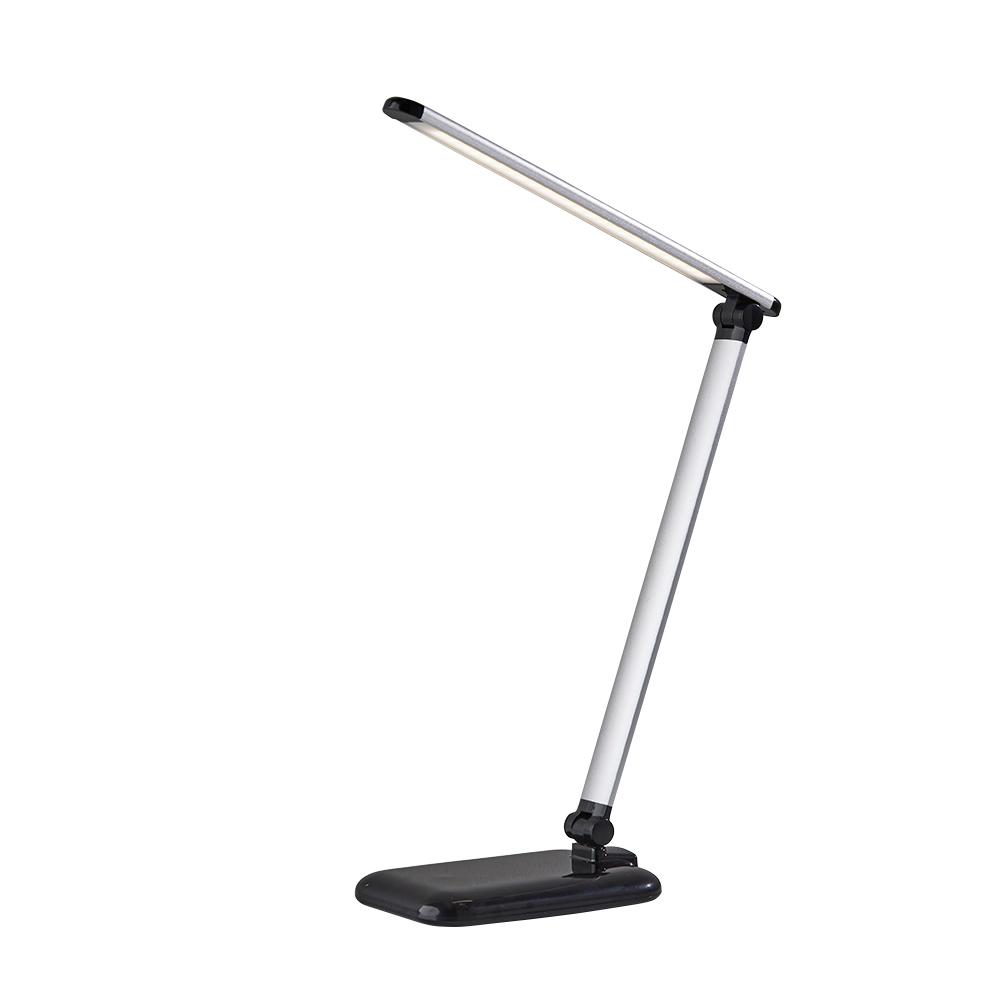 Adesso 25 In Black And Silver Led Desk Lamp With Color