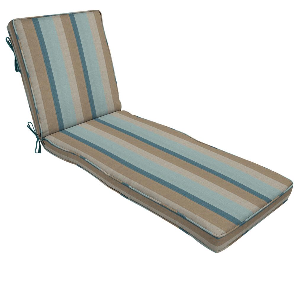 Home Decorators Collection 22 X 74 Sunbrella Gateway Mist Outdoor Chaise Lounge Cushion