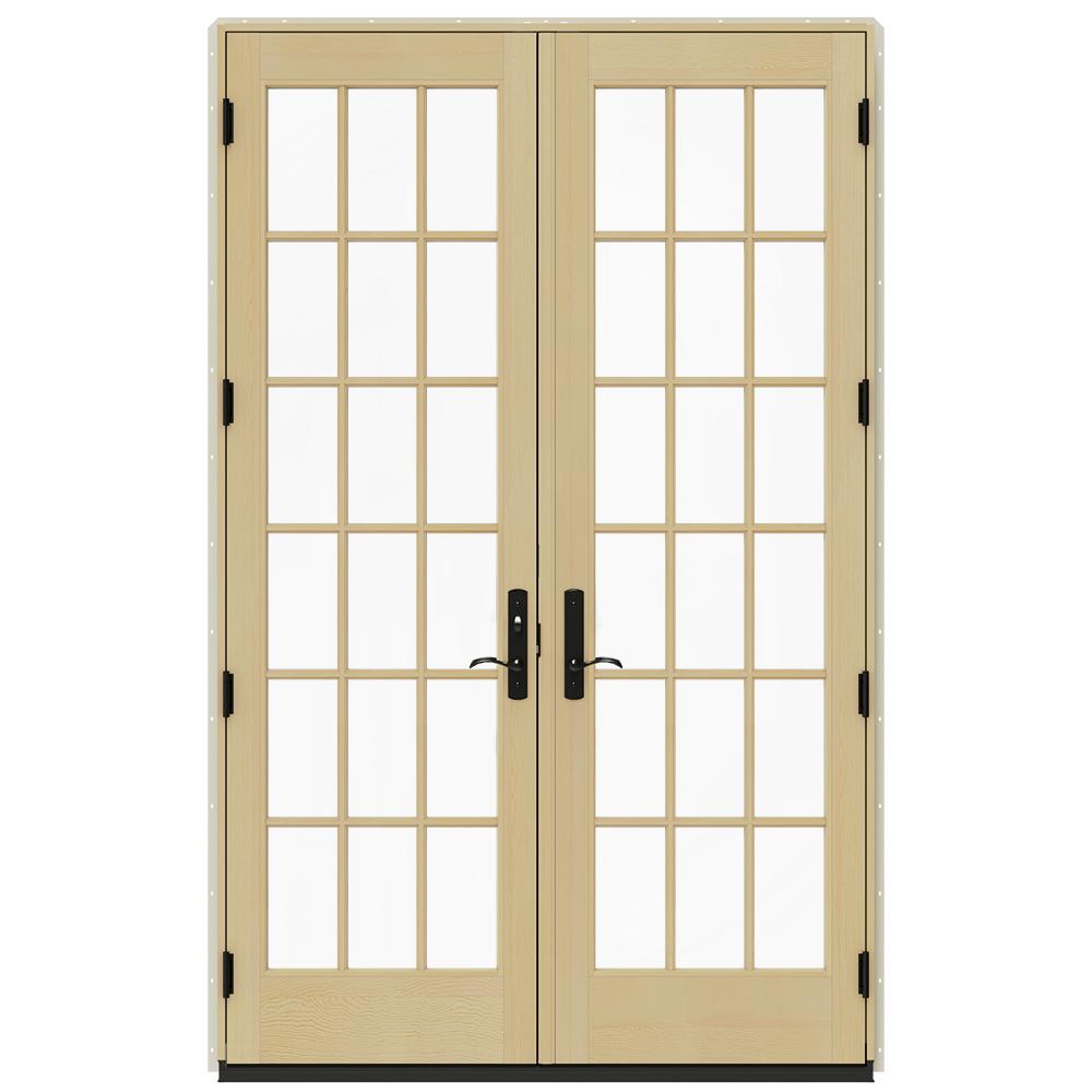 Jeld Wen 59 25 In X 95 5 18 Lite Cl Swinging French Patio Door Jeld Wen 59 25 In X 95 5 18 Lite Cl Swinging French Patio