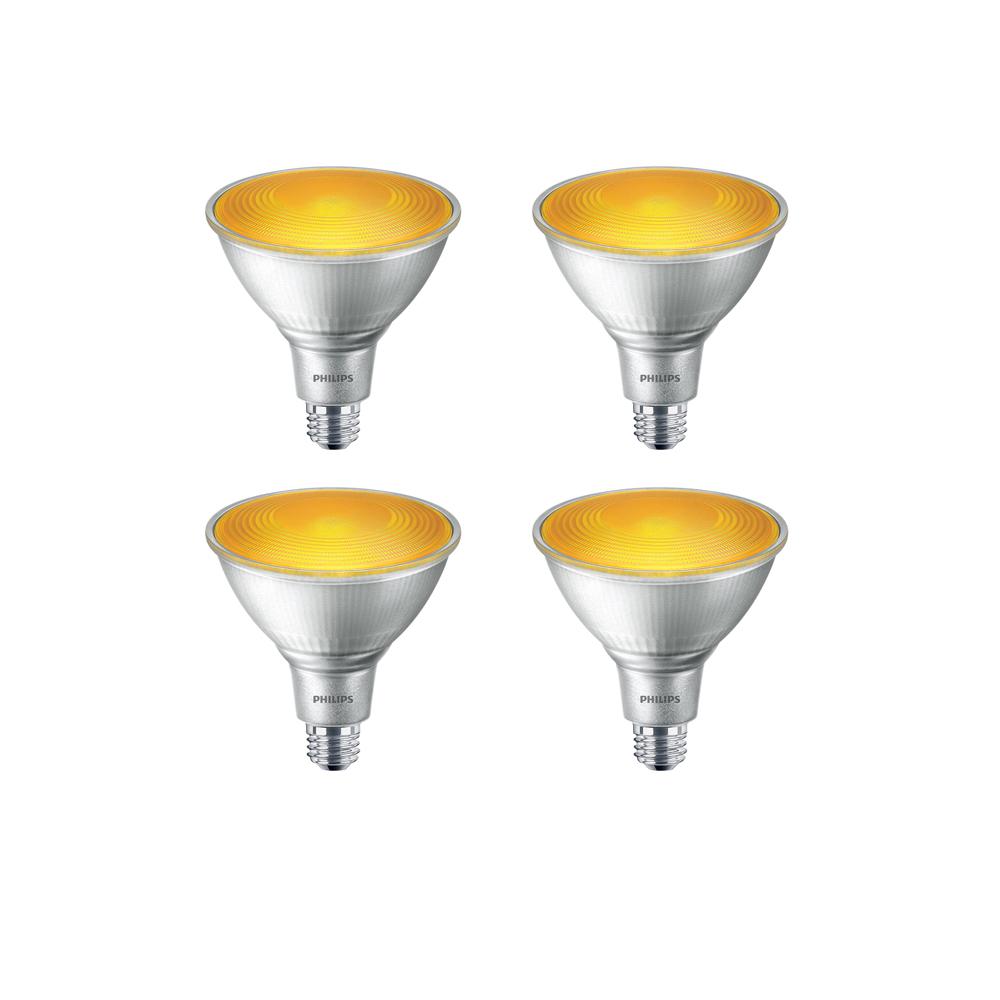 Par38 Yellow Led Light Bulbs The Home Depot Par38 Yellow Led Light Bulbs