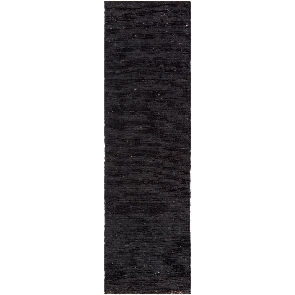 Runner Natural Fiber The Home Depot Purity Sydney Onyx Black 2 Ft X 12 Indoor Runner Rug