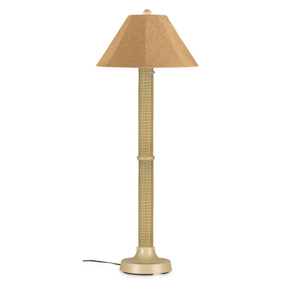 Patio Living Concepts Bahama Weave 60 In Mojavi Floor Lamp With Patio Living Concepts Bahama Weave 60 In Mojavi Floor Lamp With Straw Linen Shade