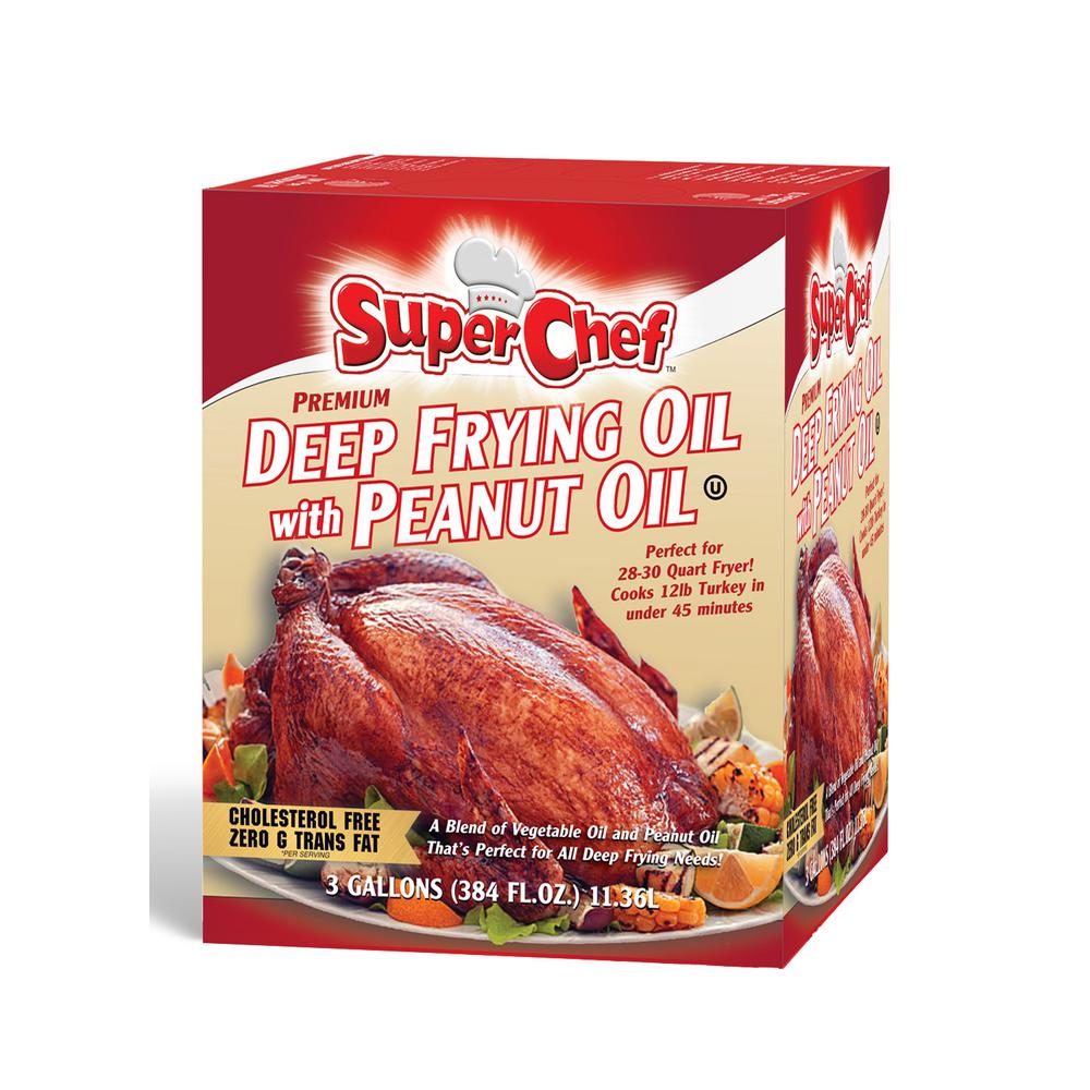 Super Chef 3 Gal. Deep Frying Oil with Peanut Oil-3313G-SC