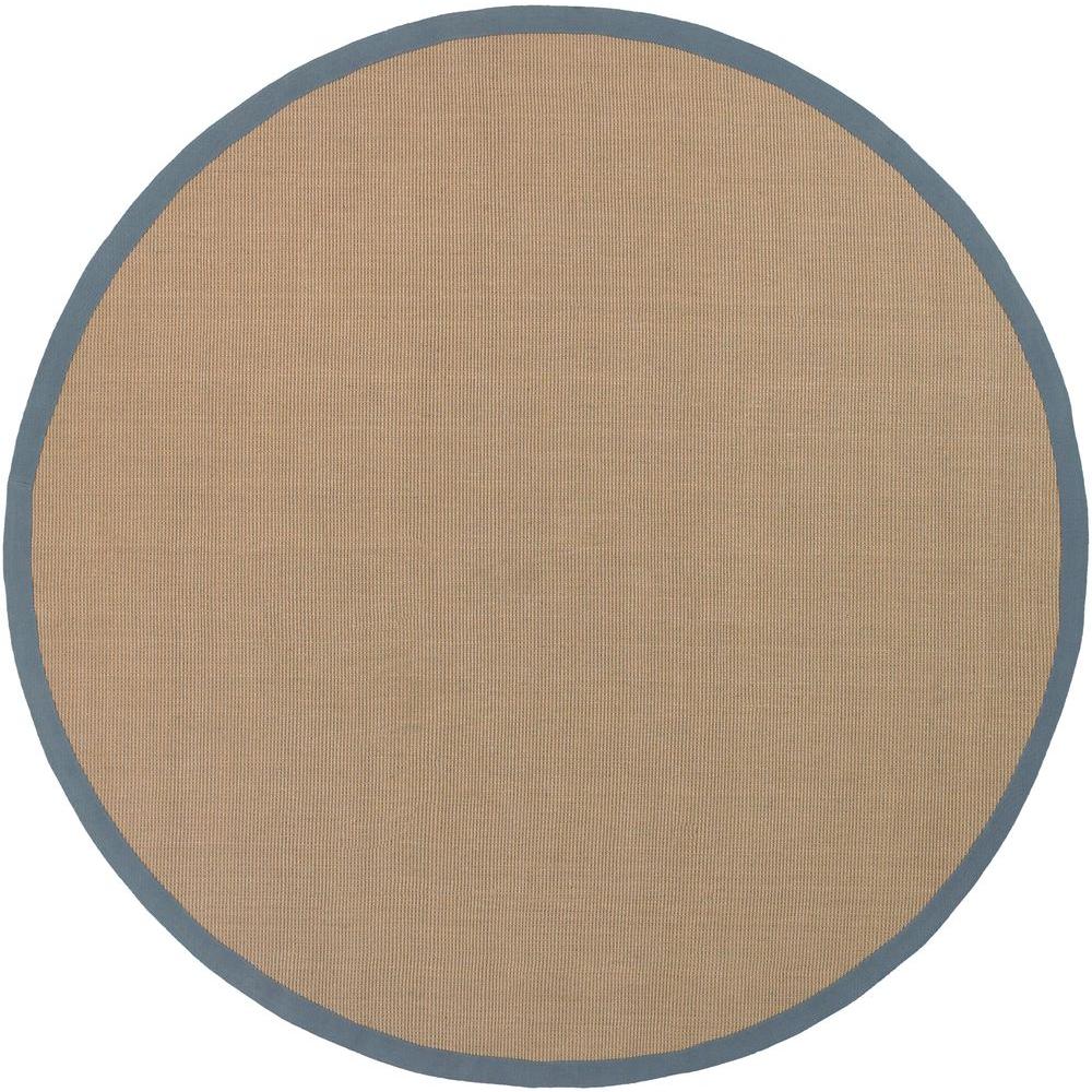 Chandra Bay Tan/Grey 7 ft. 9 in. Indoor Round Area RugBAYGREY79RD