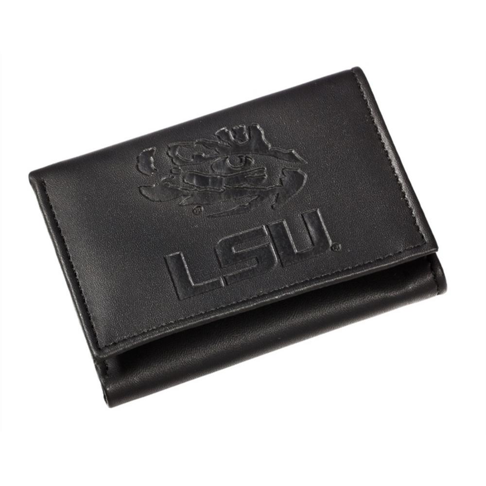 University of Arkansas Contrast Stitch Trifold Leather Wallet