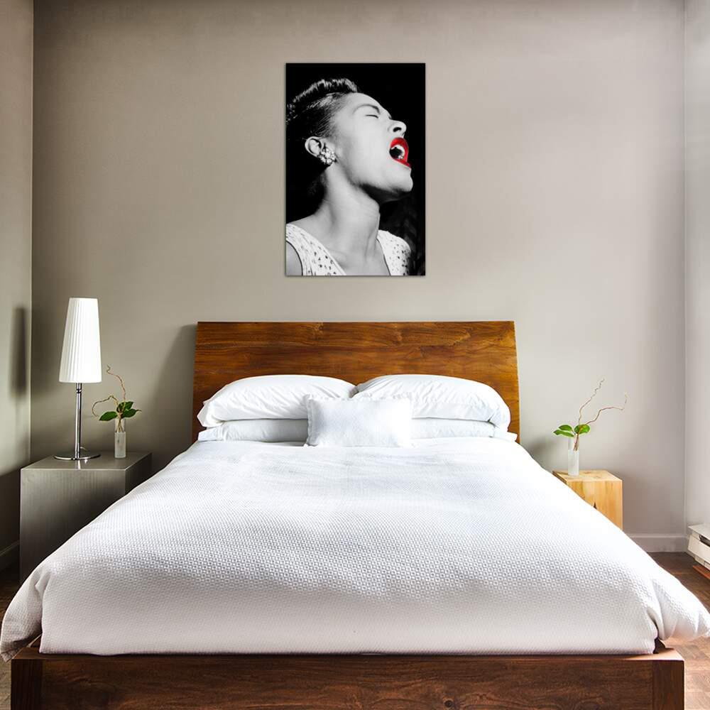 Billie Holiday Color Pop By Unknown Artist Canvas Wall Art