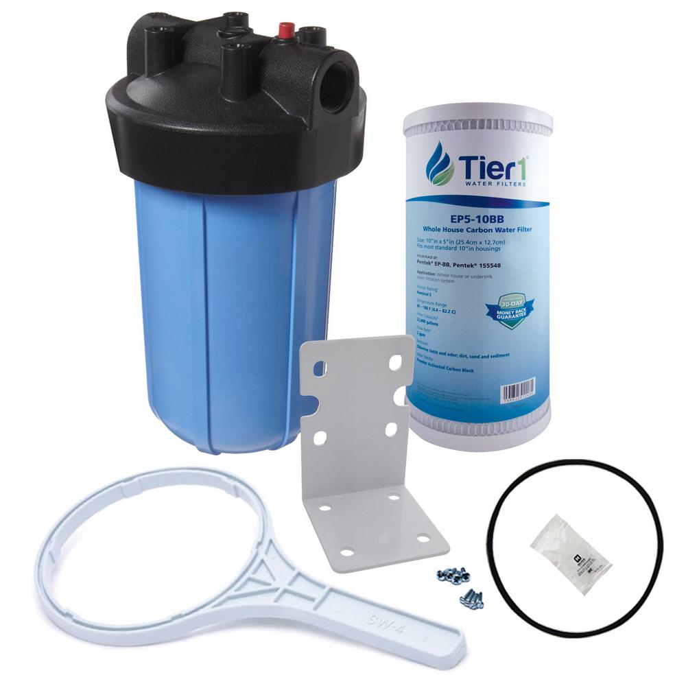 Tier1 20 In Big Polypropylene Whole House Water Filtration System With Pressure Release And