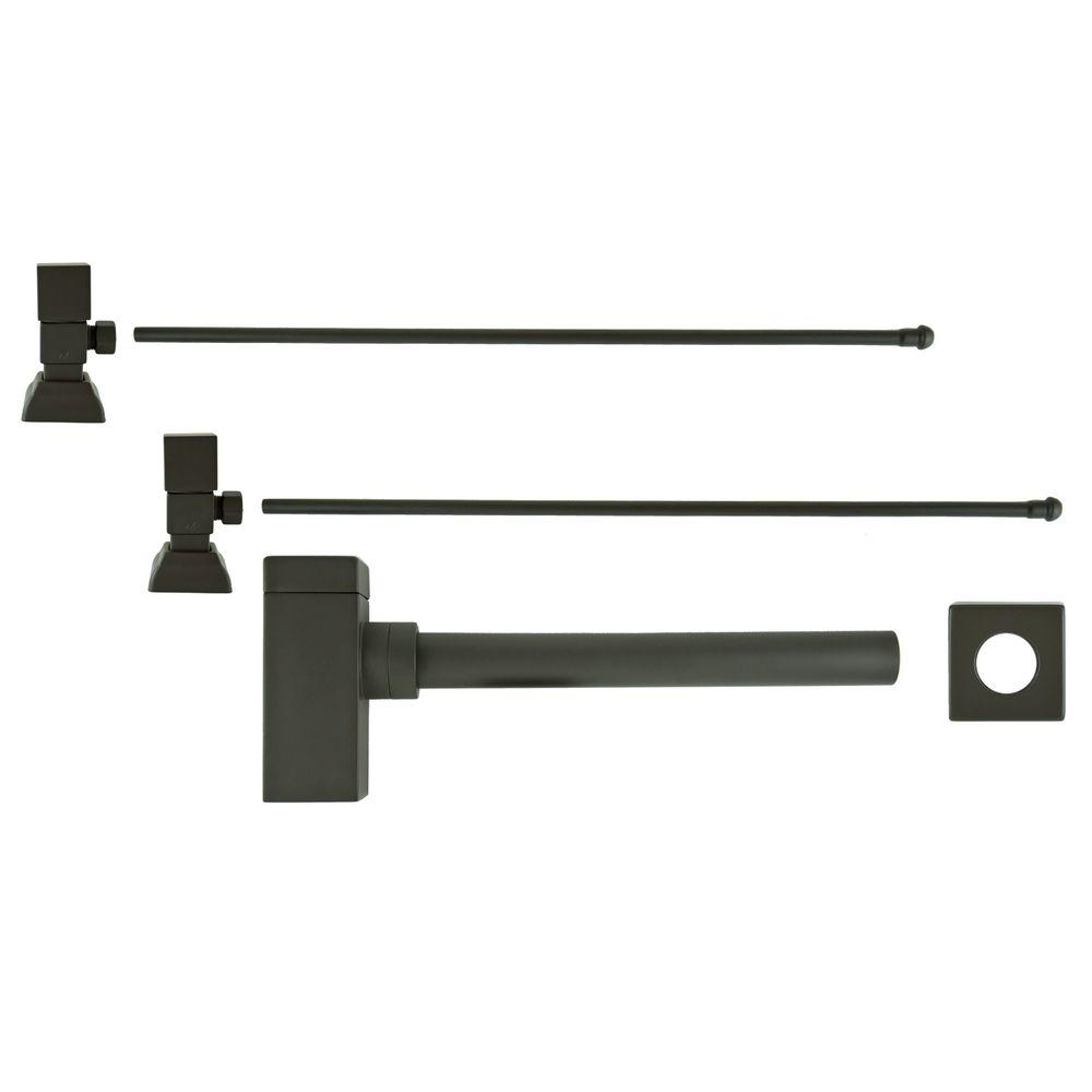 3/8 in. x 20 in. Brass Lavatory Supply Lines with Square Handle Shutoff