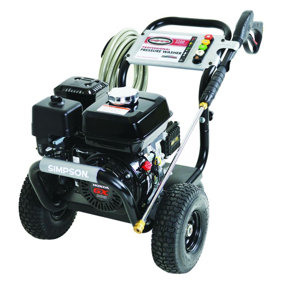 Simpson PowerShot 3,300 PSI 2.5 GPM Gas Pressure Washer Powered by Honda by Simpson