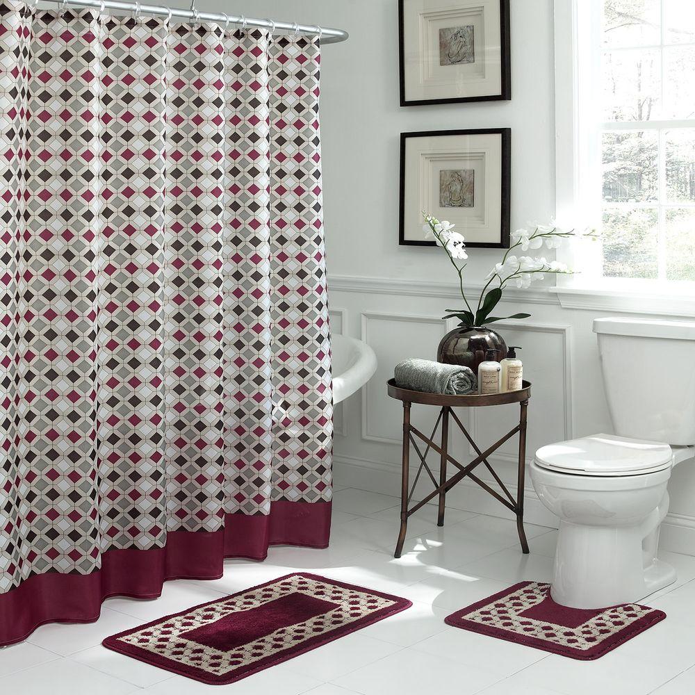 shower curtain sets with valance