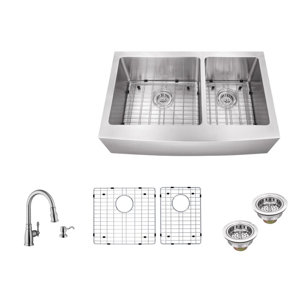 Schon Double Bowl Farmhouse Kitchen Sink Schon Double Bowl Farmhouse Kitchen Sink