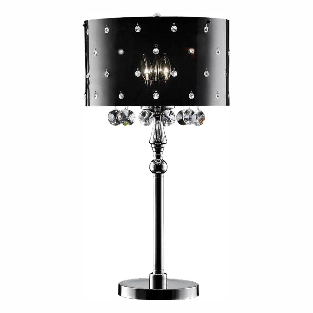 Ore International 32 In Black Star Crystal Table Lamp K 5120t The Ore International 32 In Black Star Crystal Table Lamp