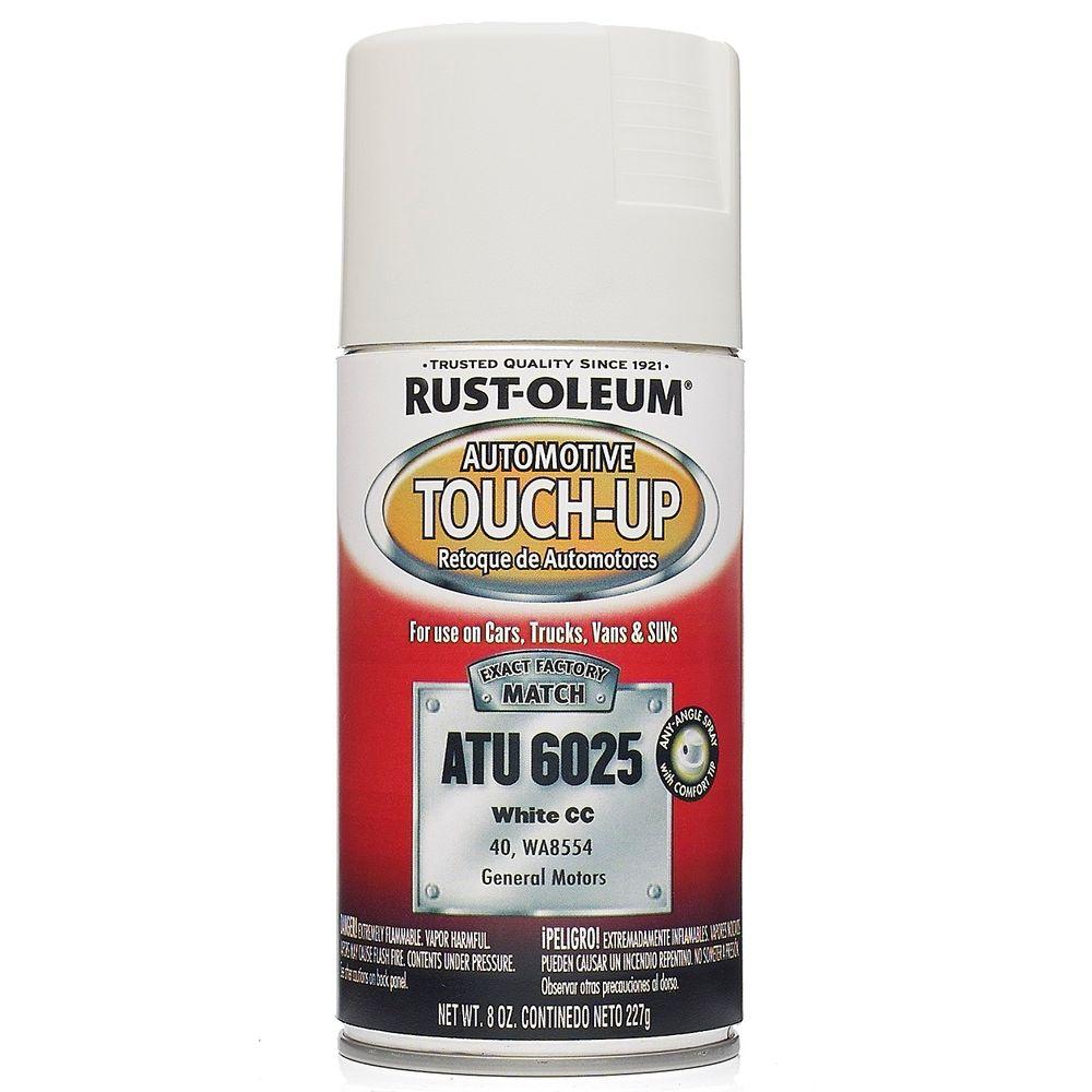 Rust-Oleum Automotive 8 oz. White Auto Touch-Up Spray (6-Pack)-ATU6025 ...