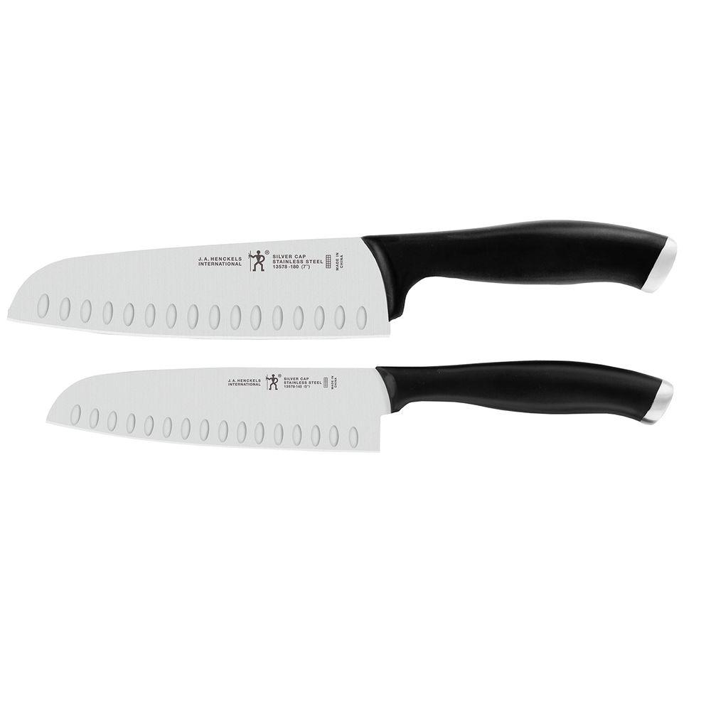 Farberware Edgekeeper 4 Piece Santoku Knife Set 5215104 The Home Depot