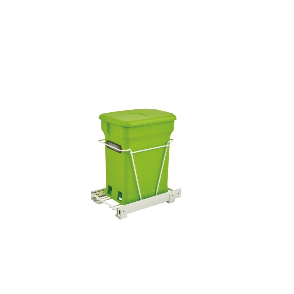 Rev A Shelf Rv 1216cp 1 Pullout Compost Container In White Frame Rev A Shelf Rv 1216cp 1 Pullout Compost Container In White