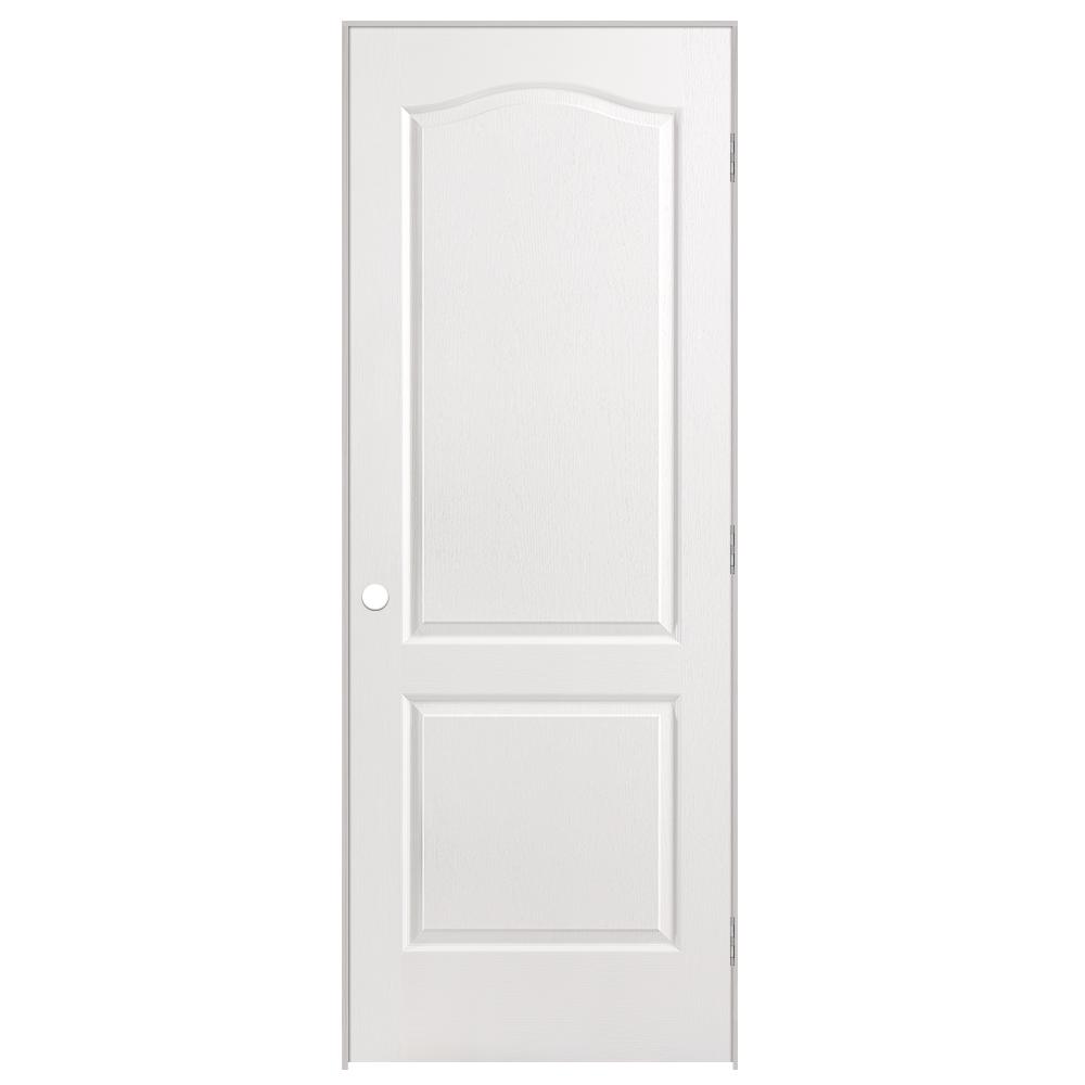 Masonite 30 in. x 80 in. 2-Panel Arch Top Right-Handed Hollow-Core