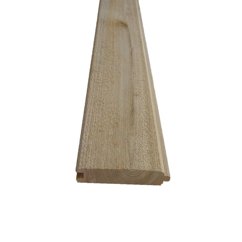 1 In X 4 In X 8 Ft Knotty Cedar Tongue And Groove Board