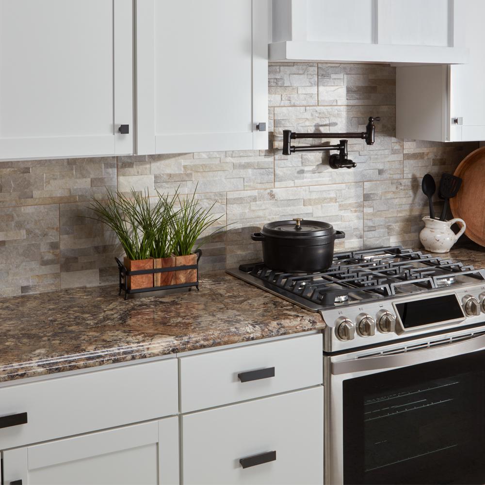 Hampton Bay 4 Ft Laminate Countertop Kit In Winter Carnival
