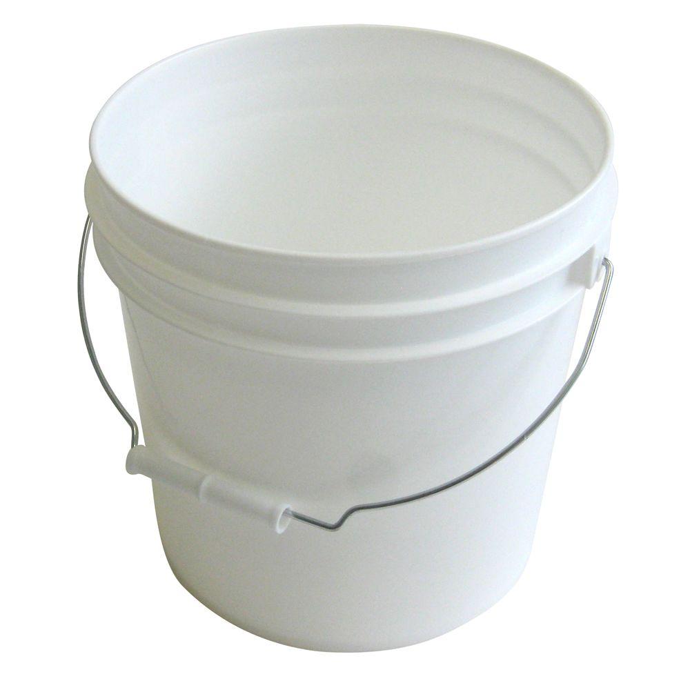 white plastic pail