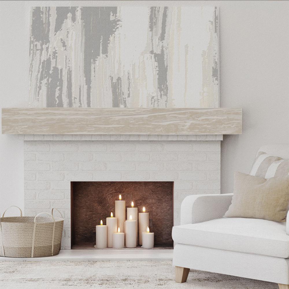 Ekena Millwork 4 In X Ft Riverwood Beam Faux Wood Fireplace Mantel White Washed Manurw04x04x48wh The Home Depot Ekena Millwork 4 In X Ft, Faux White Fireplace Mantel