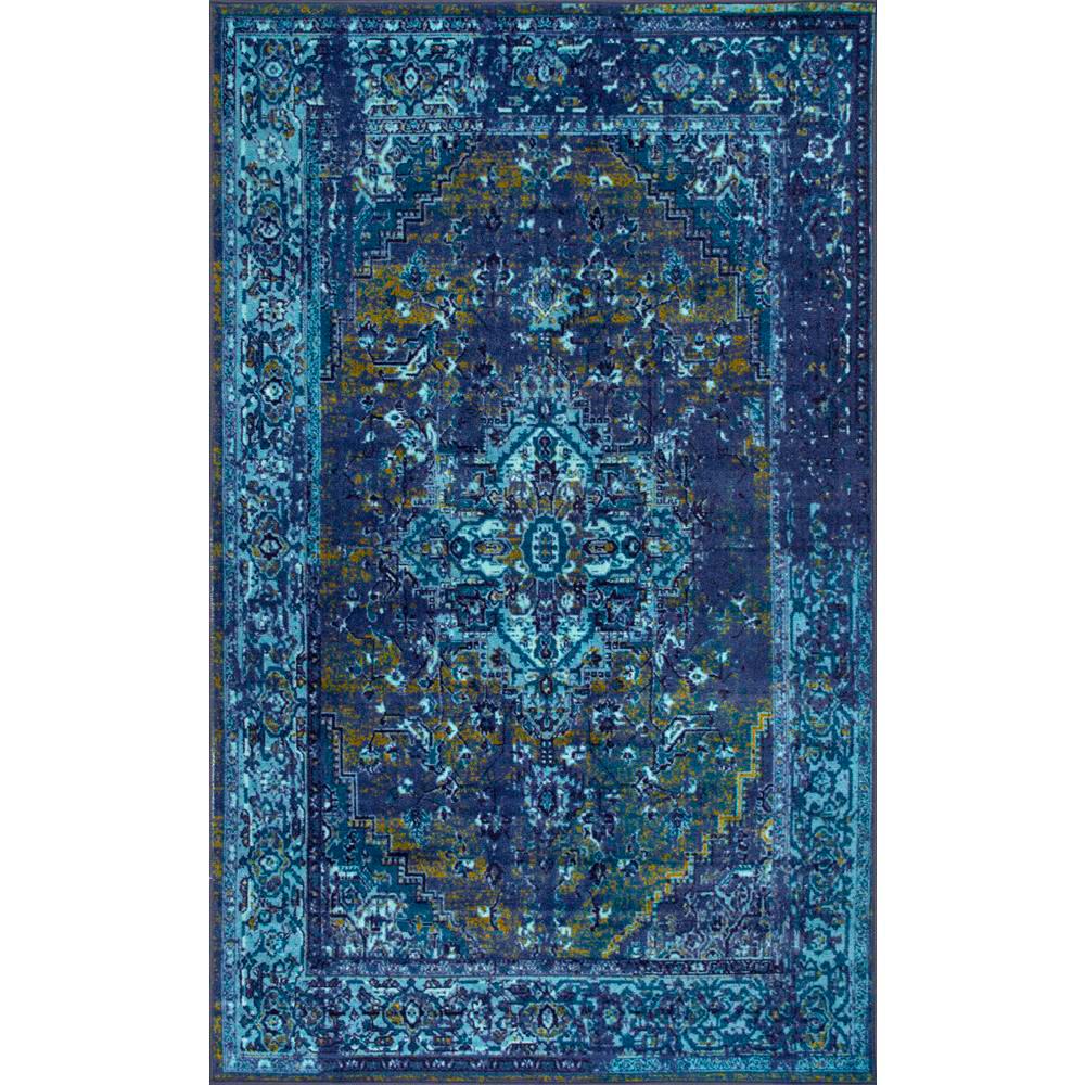 Nuloom Vintage Reiko Blue 3 Ft X 5 Area Rug Mcgz01c 305 The Nuloom Vintage Reiko Blue 3 Ft X 5 Area Rug