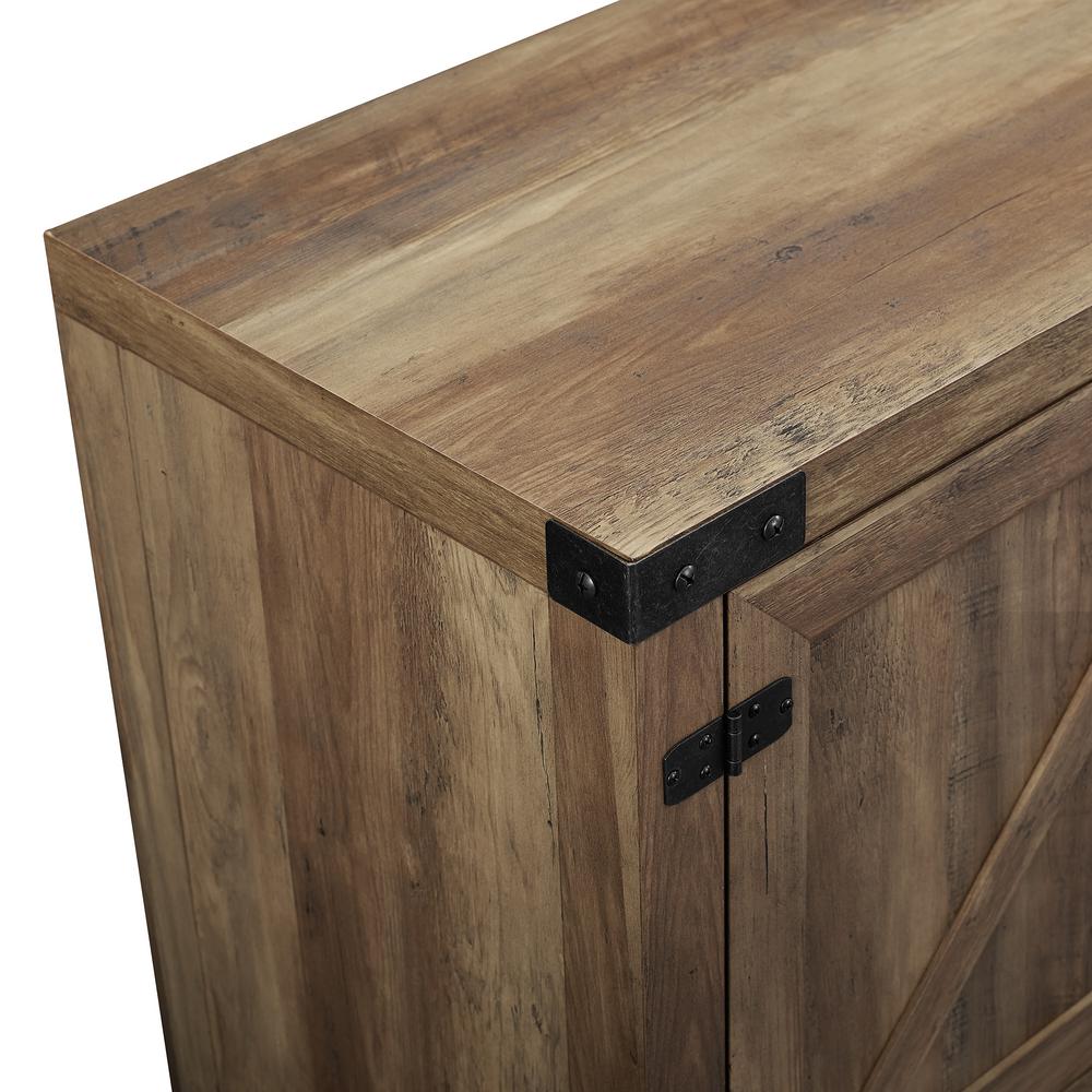 Walker Edison Furniture Company 70 In Rustic Oak Barn Door Tv
