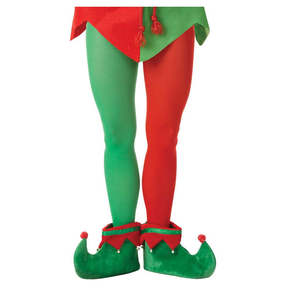 amscan adult elf christmas red and green tights 3 pack 841452 christmas tights