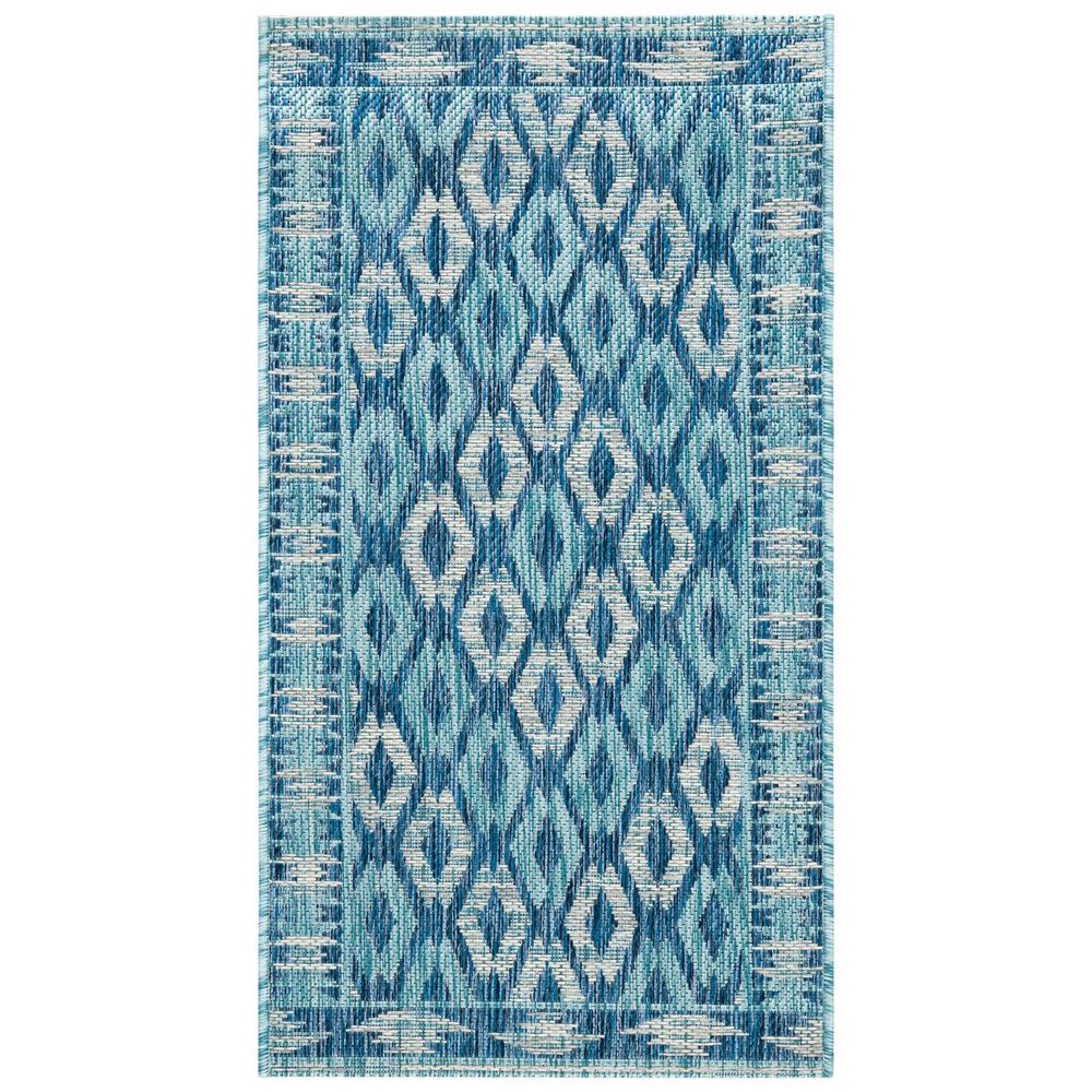 Safavieh Courtyard Navy/Aqua 9 ft. x 12 ft. Indoor/Outdoor Area RugCY8531394219 The Home Depot