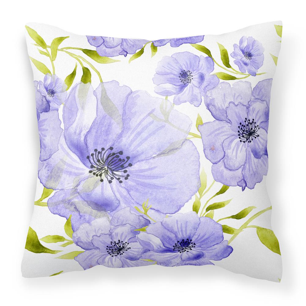 Download Caroline's Treasures 14 in. x 14 in. Multi-Color Lumbar Outdoor Throw Pillow Watercolor Blue ...