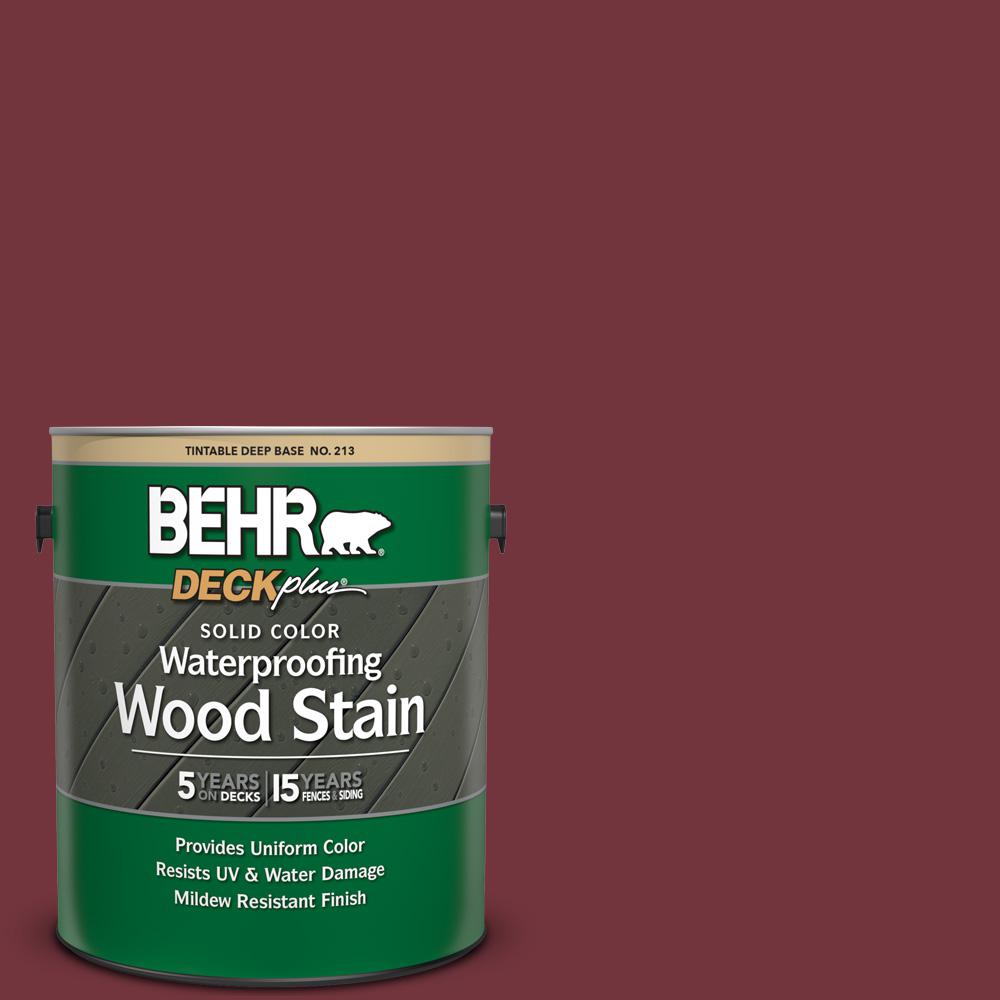 BEHR DECKplus 1 gal. S1307 Cherry Cola Solid Color