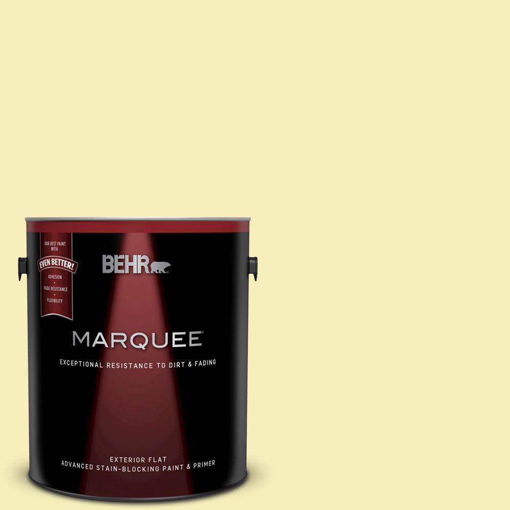 Behr Premium Plus 1 Gal Ppu8 15 Stonewashed Flat Exterior Paint And Primer In One 405001 The Home Depot