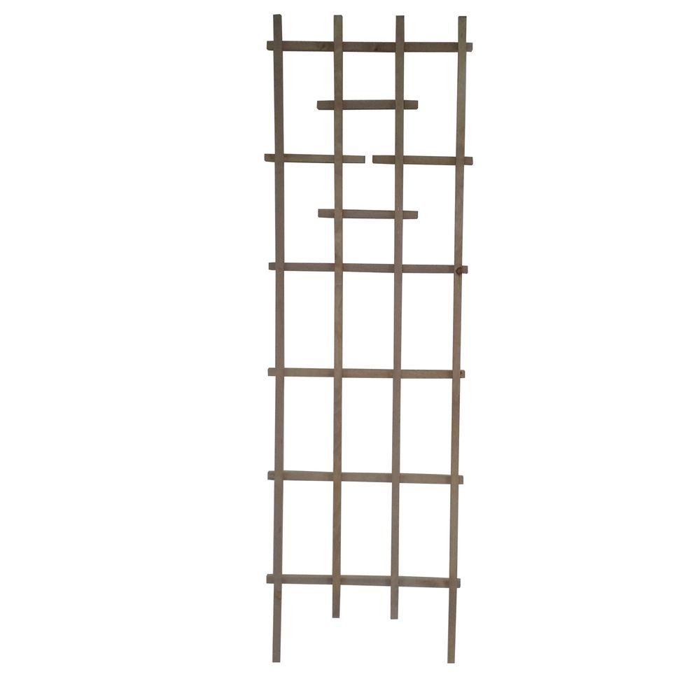 72 In Brown Ladder Trellis PLTB2X6 The Home Depot   Browns Tans Plant Tomato Trellis Pltb2x6 64 1000 