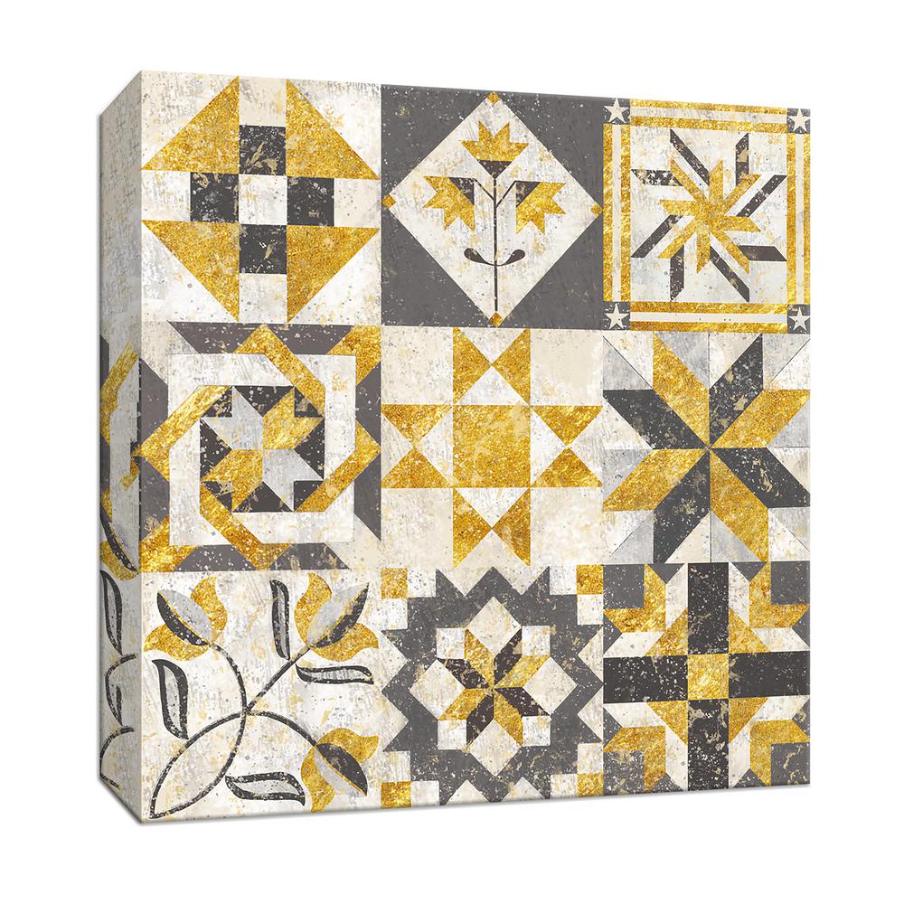 15 In X Americana Quilt Canvas Wall Art