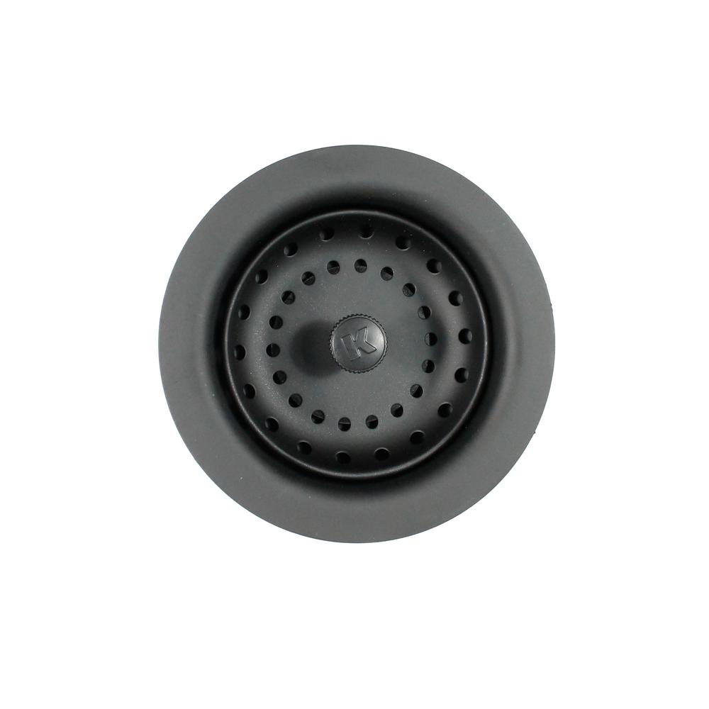 Keeney Manufacturing Company 4 1 2 In Kitchen Strainer Solid Black