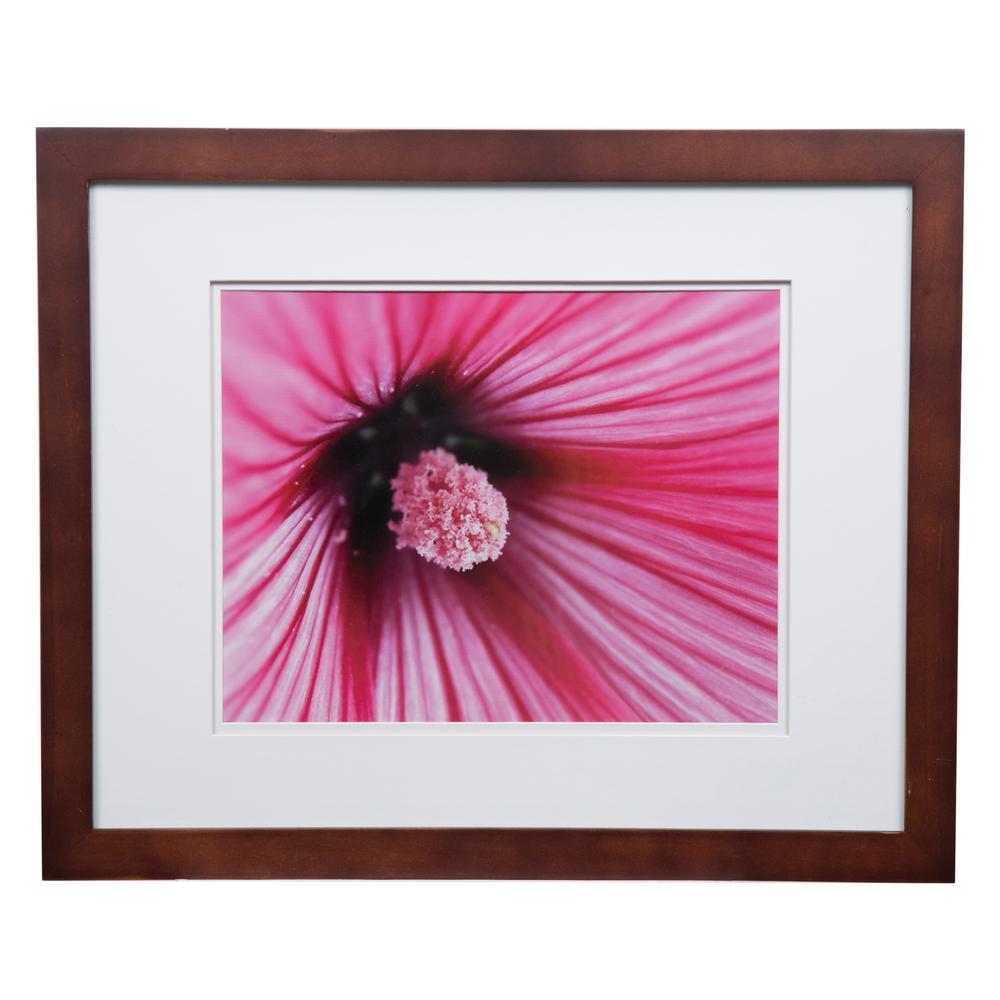 Pinnacle Gallery 11 In X 14 Walnut Double Mat Picture Frame Walnut Double Mat Picture Frame 17fw1480 The Home Depot