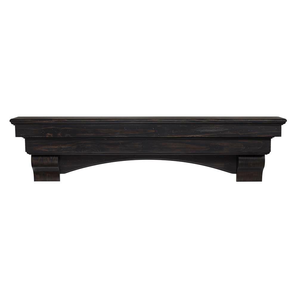 Dark Brown Wood Fireplace Mantel Shelves Fireplace Mantels