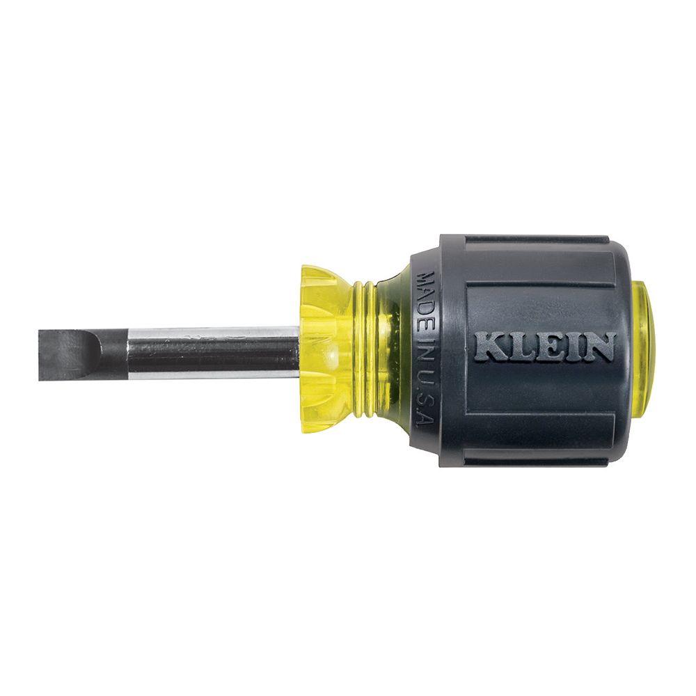 Klein Tools 5/16 Flat Head Screwdriver with 11/2 in. Heavy Duty Round Shank