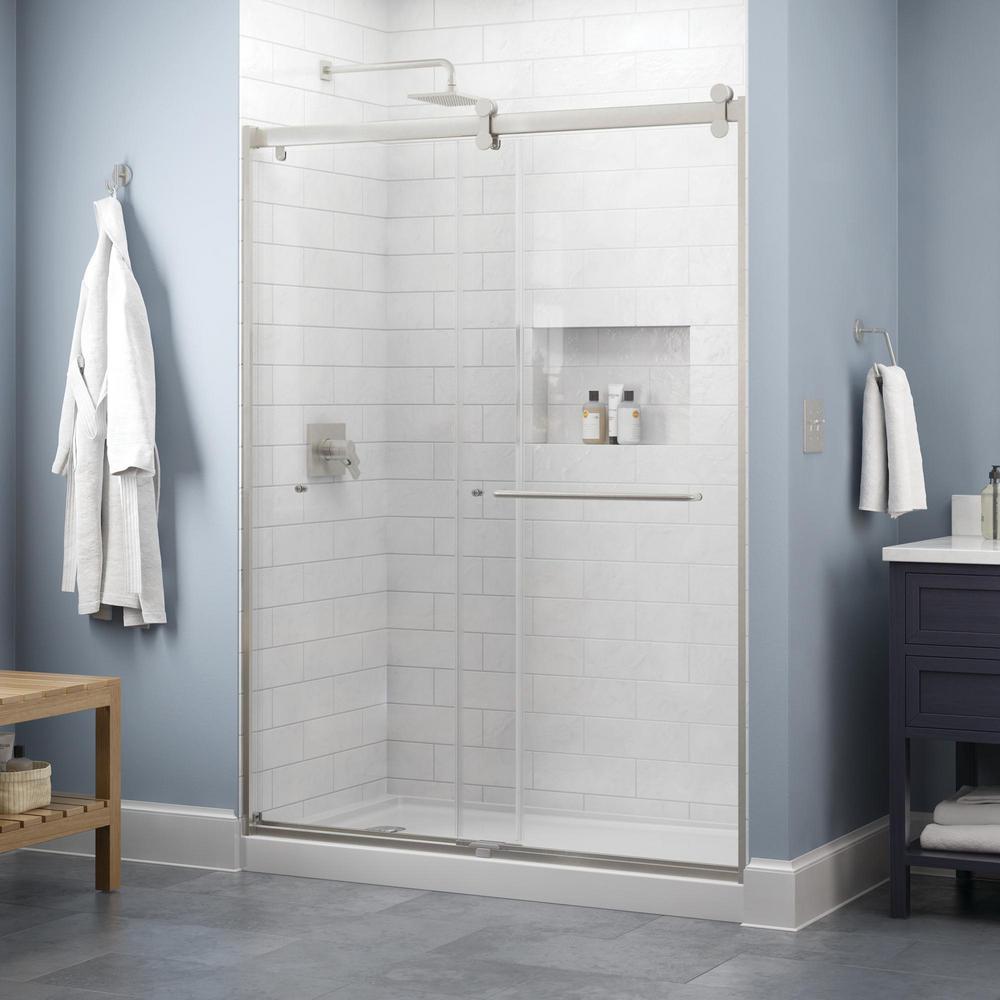 Delta Bypass/Sliding Shower Doors Showers The Home Depot