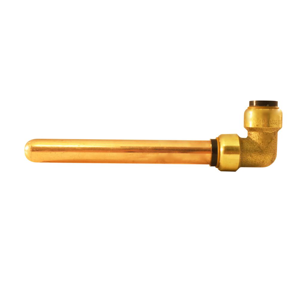 Tectite 1/2 in. Copper 90Degree PushtoConnect x 8 in. StubOut Elbow
