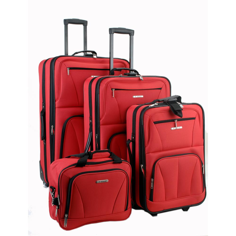 rockland 4 piece luggage set