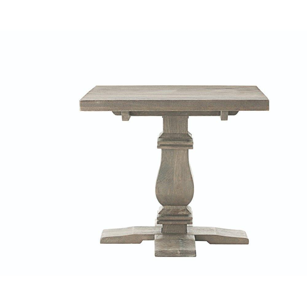 Gray End Tables Accent The Home Depot Aldridge Antique Grey End Table